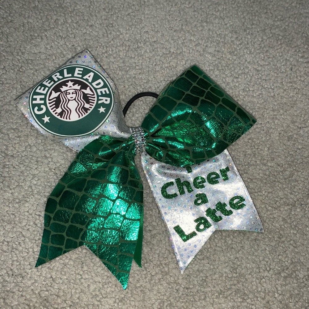 Starbucks cheerleading bow